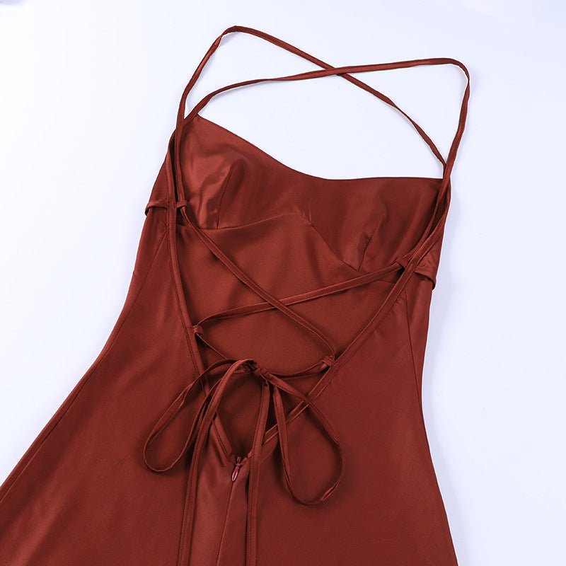 Petal Satin Dress