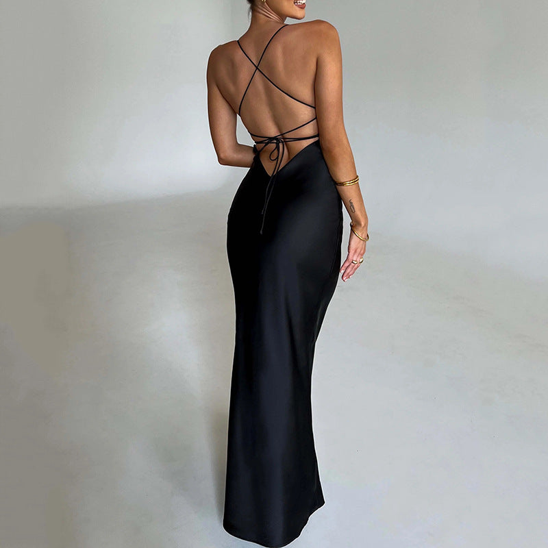 Petal Satin Dress