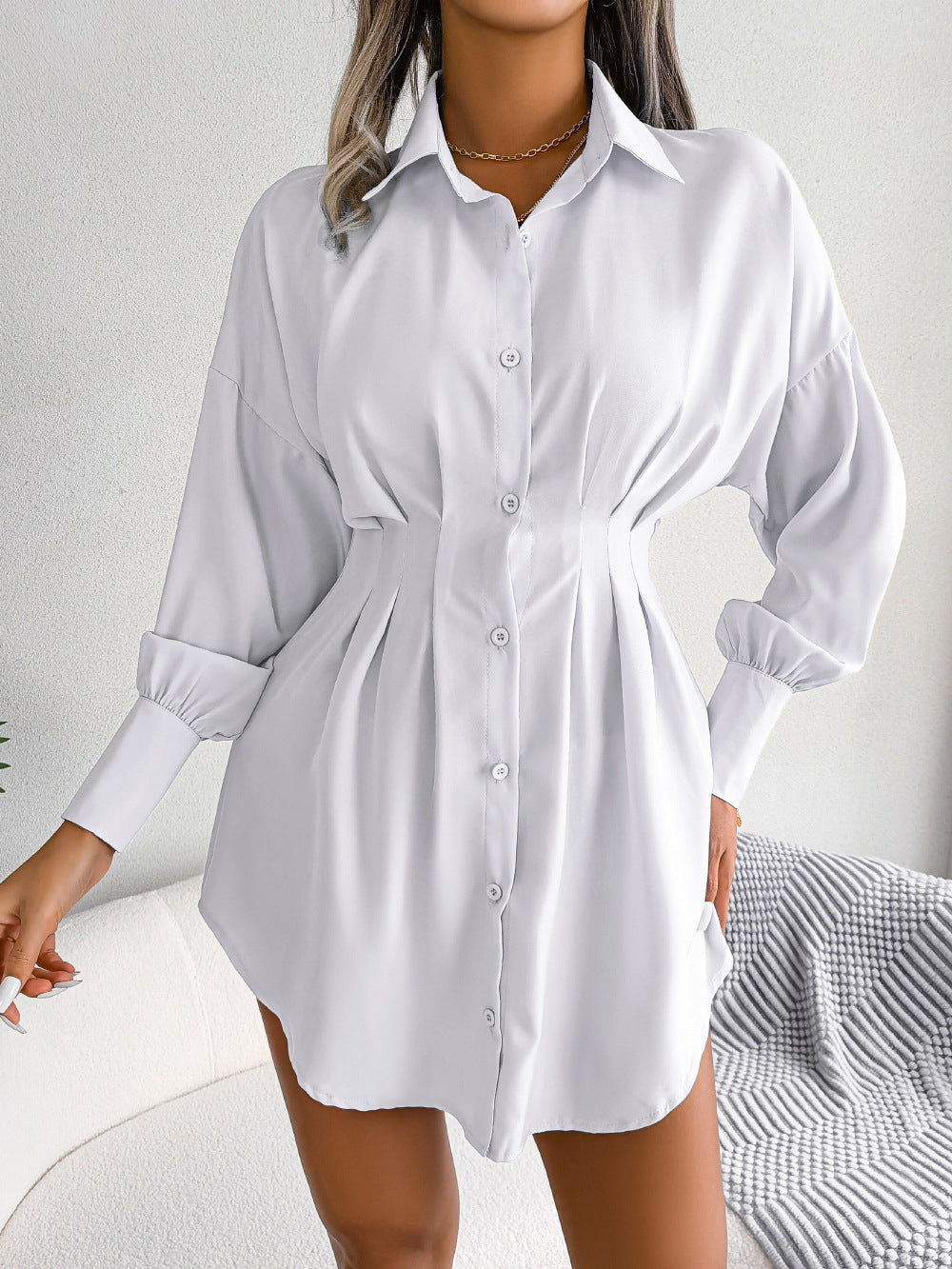 Jasmine Waist-Tight Asymmetric Dress