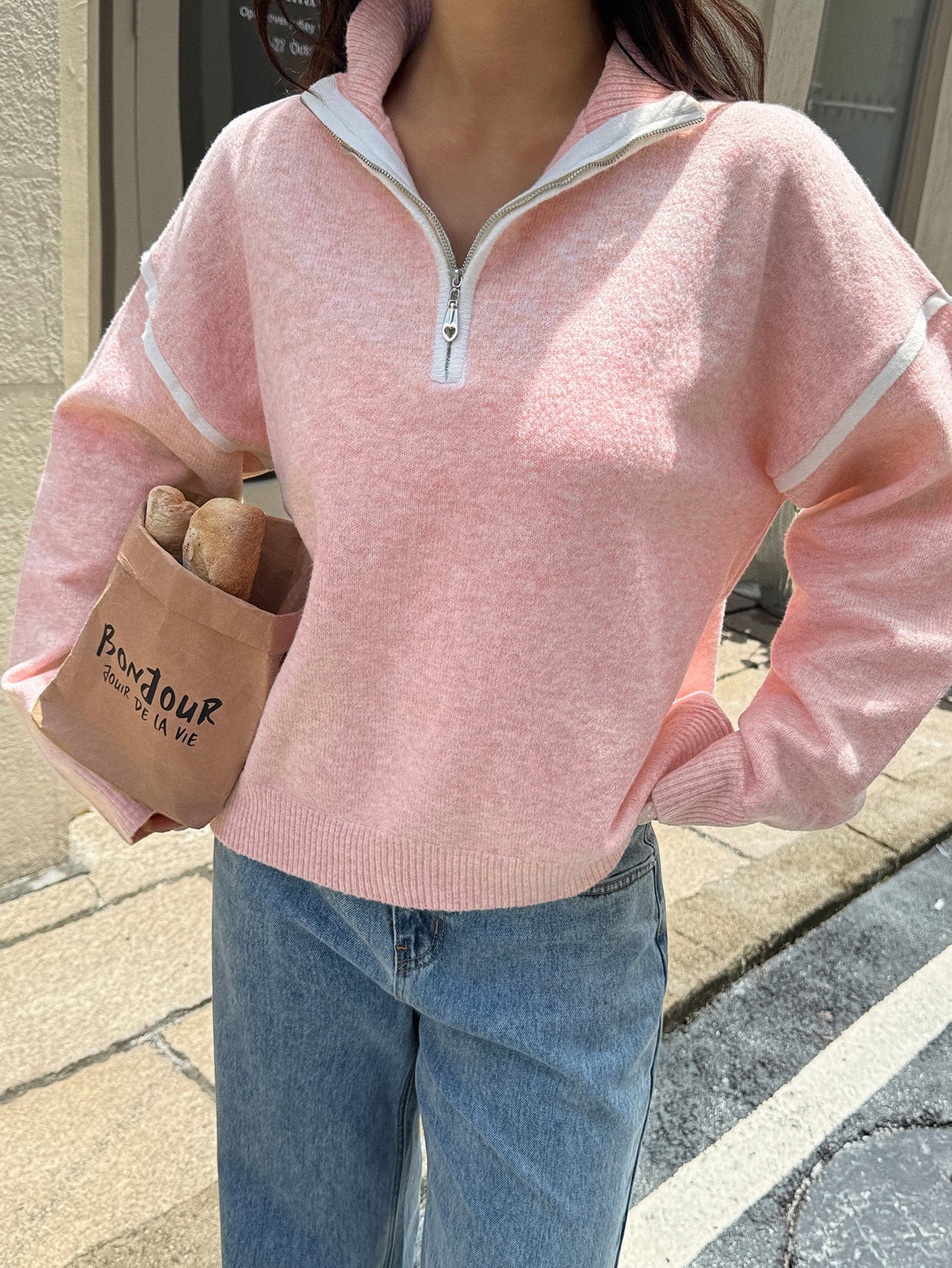 Orel Zipper Sweater