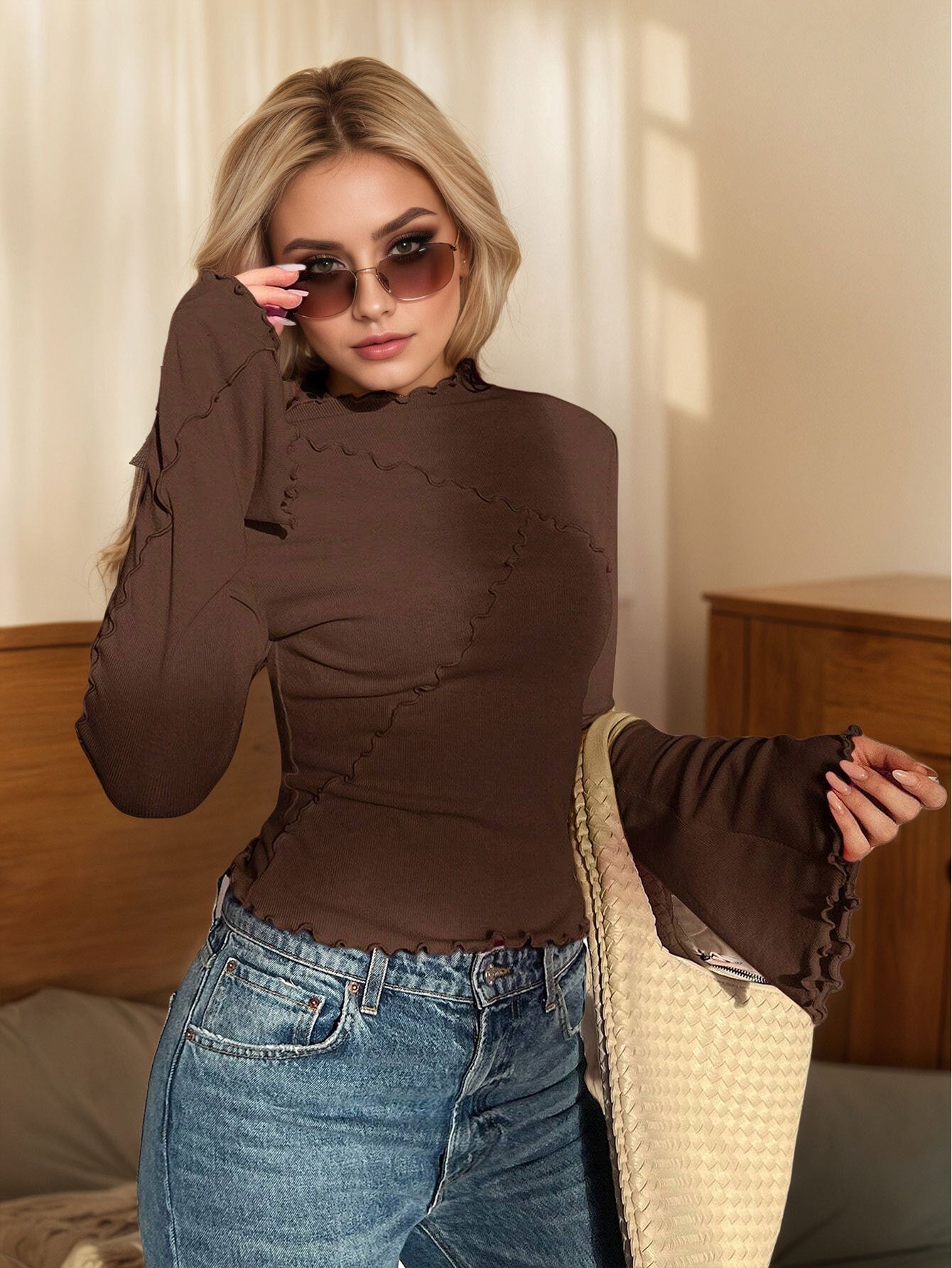 Luma Bell Sleeve Sexy Top