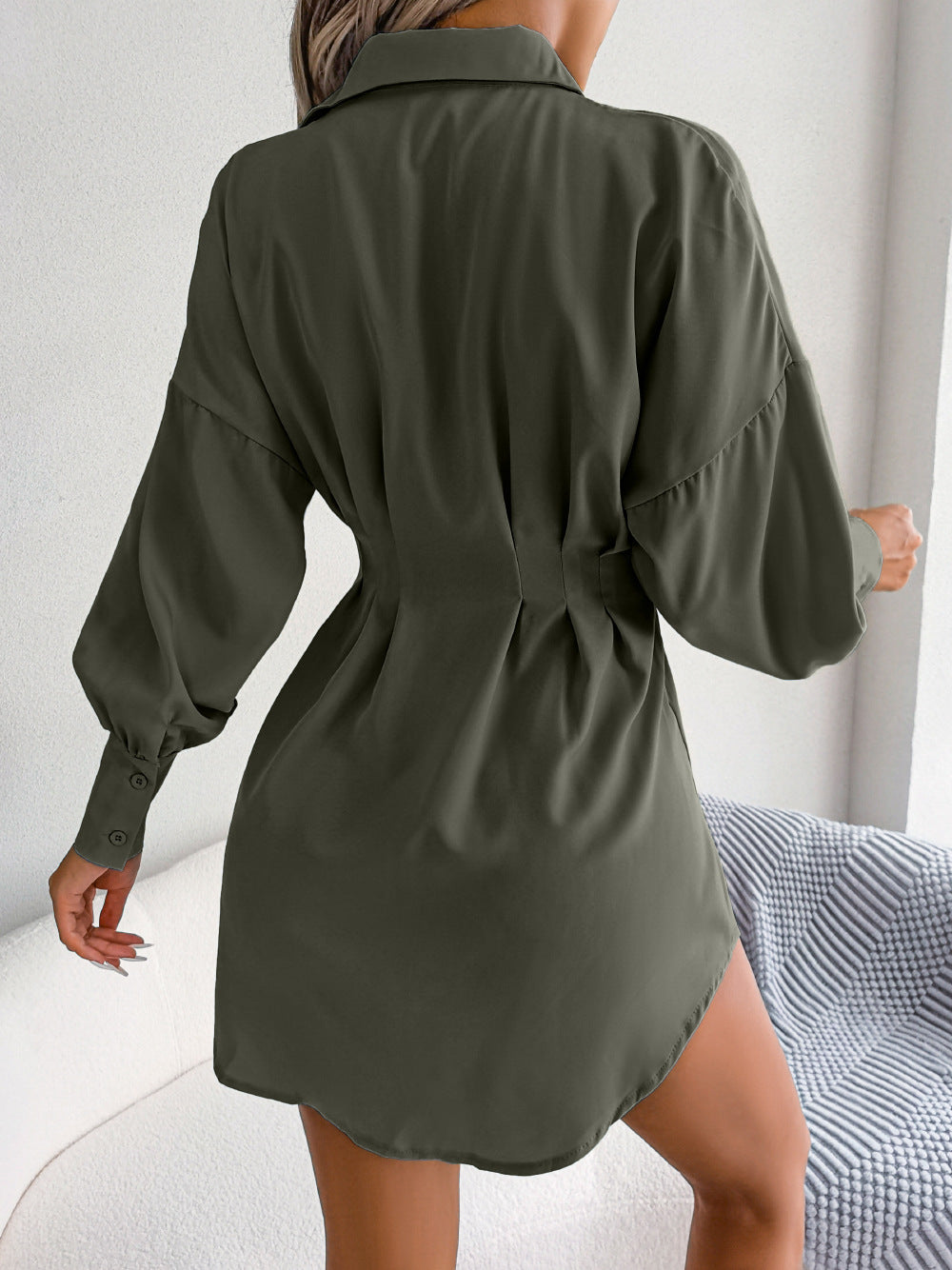 Jasmine Waist-Tight Asymmetric Dress
