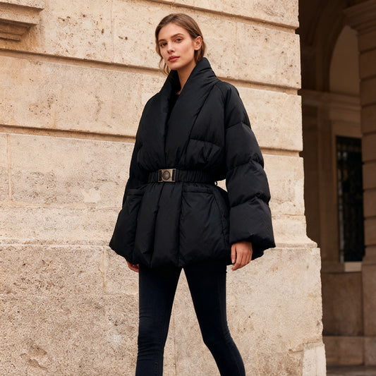 Perlaire Elegant Down Jacket