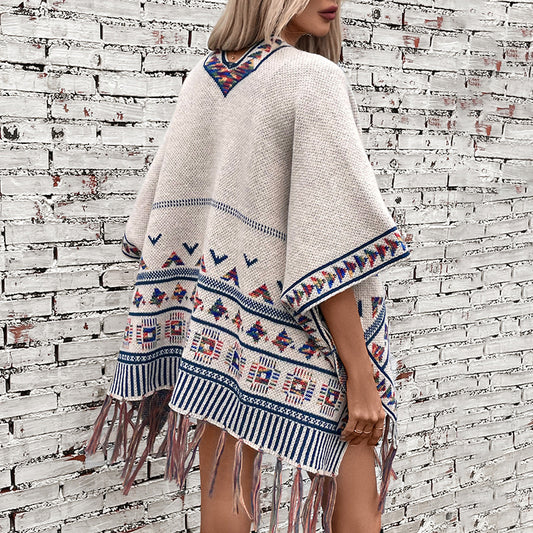 Amira Jacquard Cape