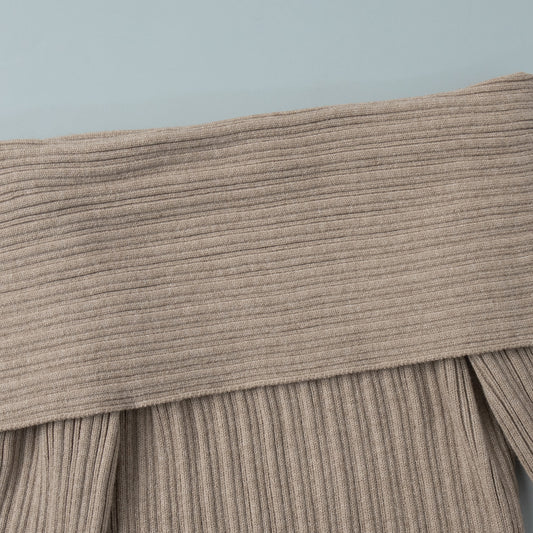 Lunel Knitted off Shoulder Long Dress