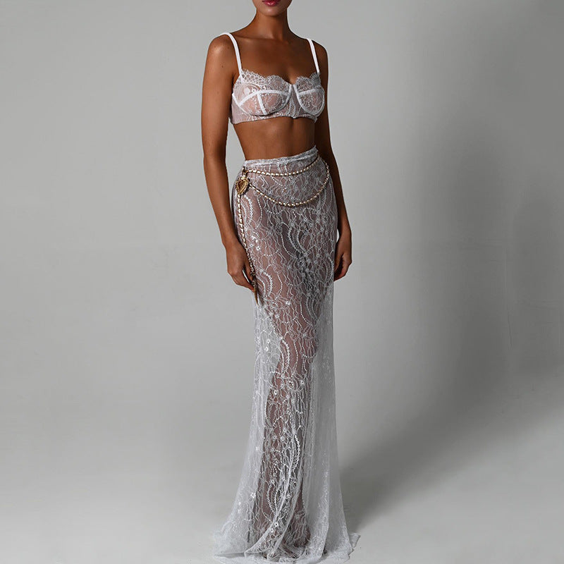 Sylvaine Two Piece Set Sexy Evening Dress
