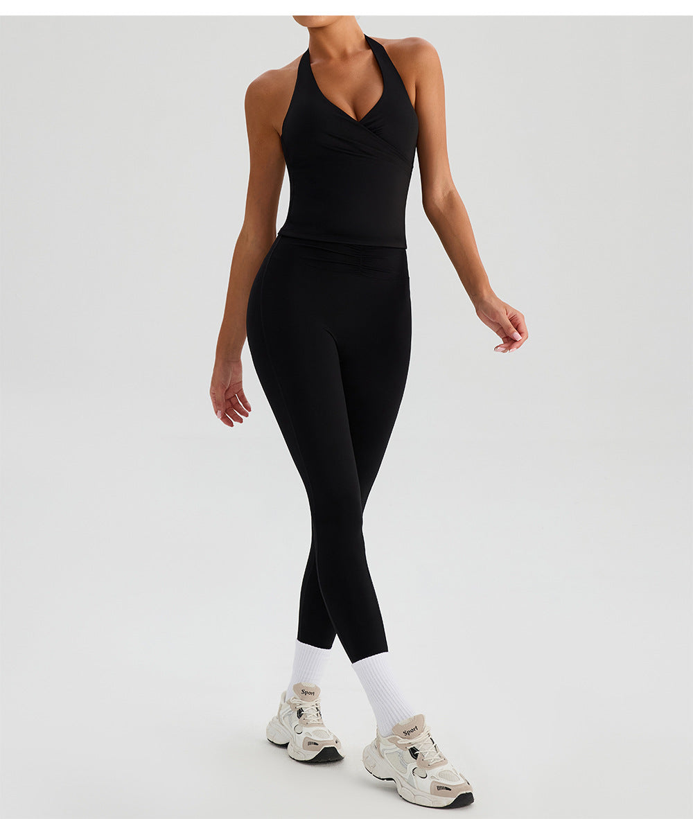 Margot V neck Yoga Top