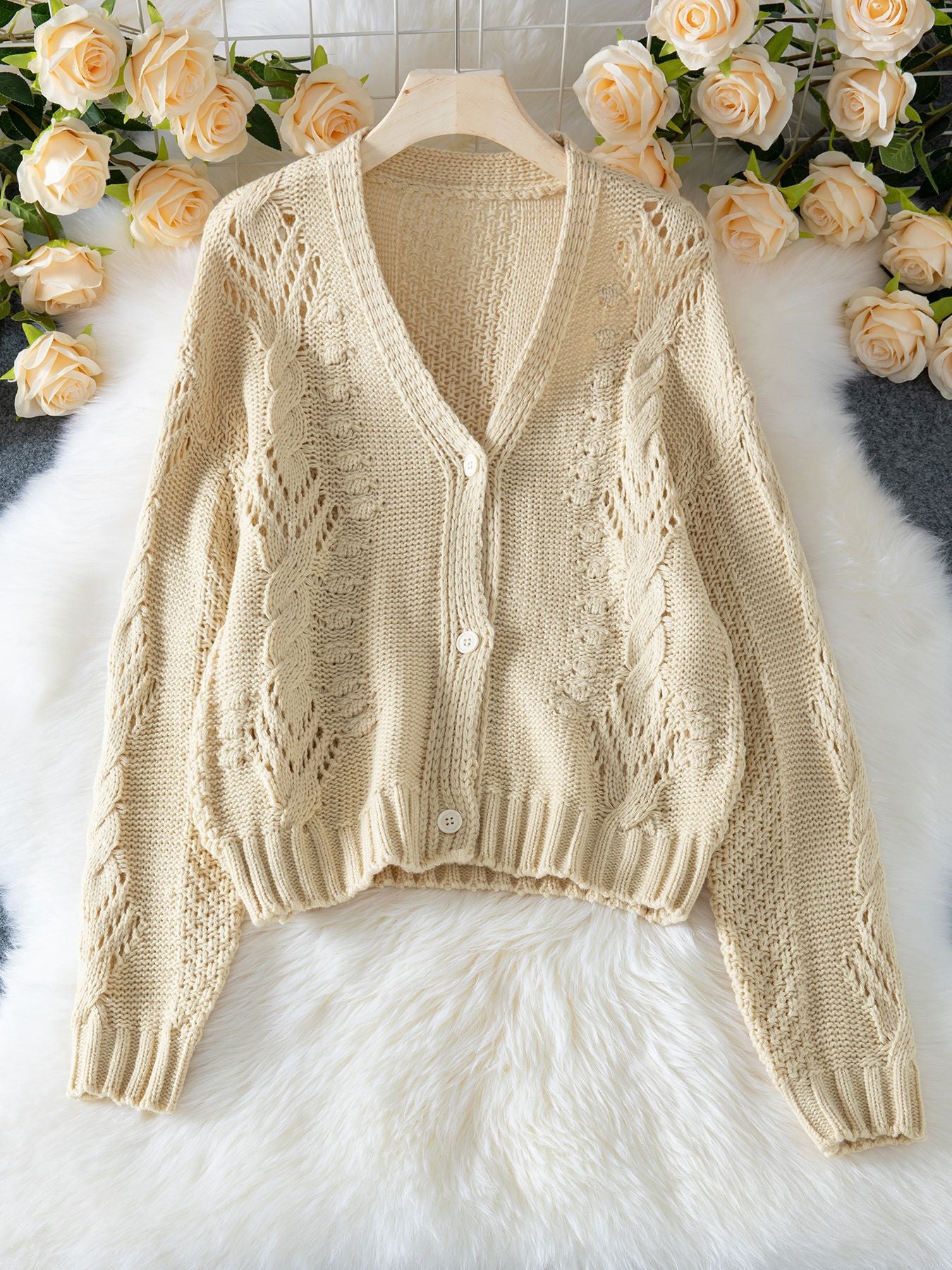 Brienne Crochet Sweater