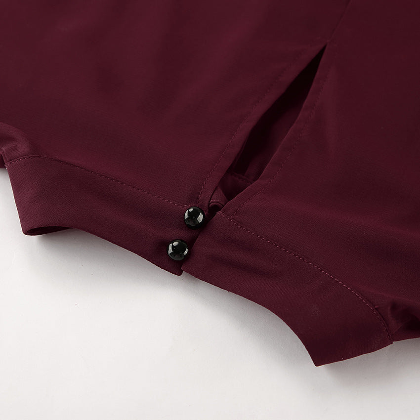 Harvestyne Brown Chiffon Blouse