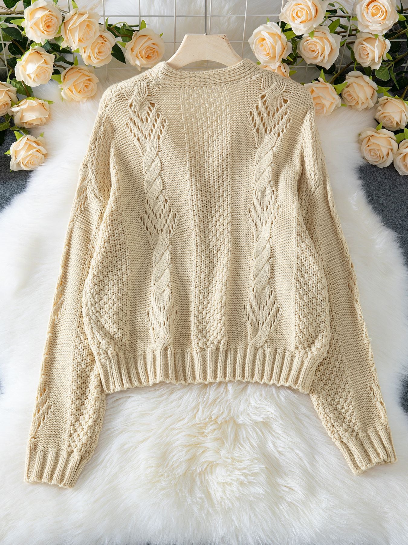 Brienne Crochet Sweater