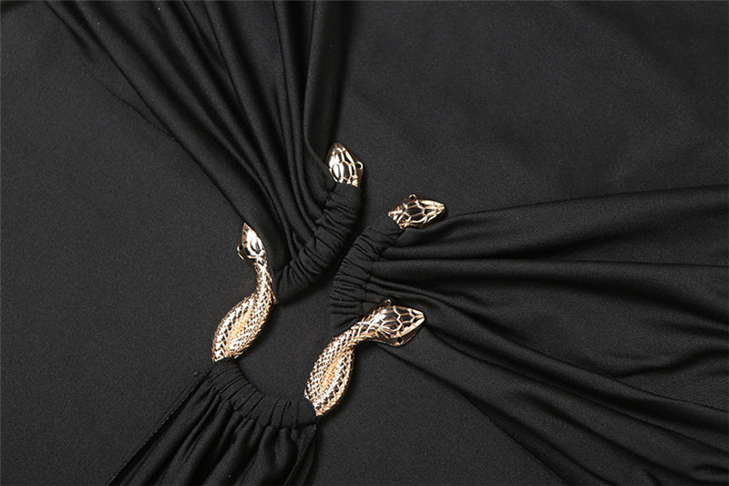 Anaïs Metal Button Dress