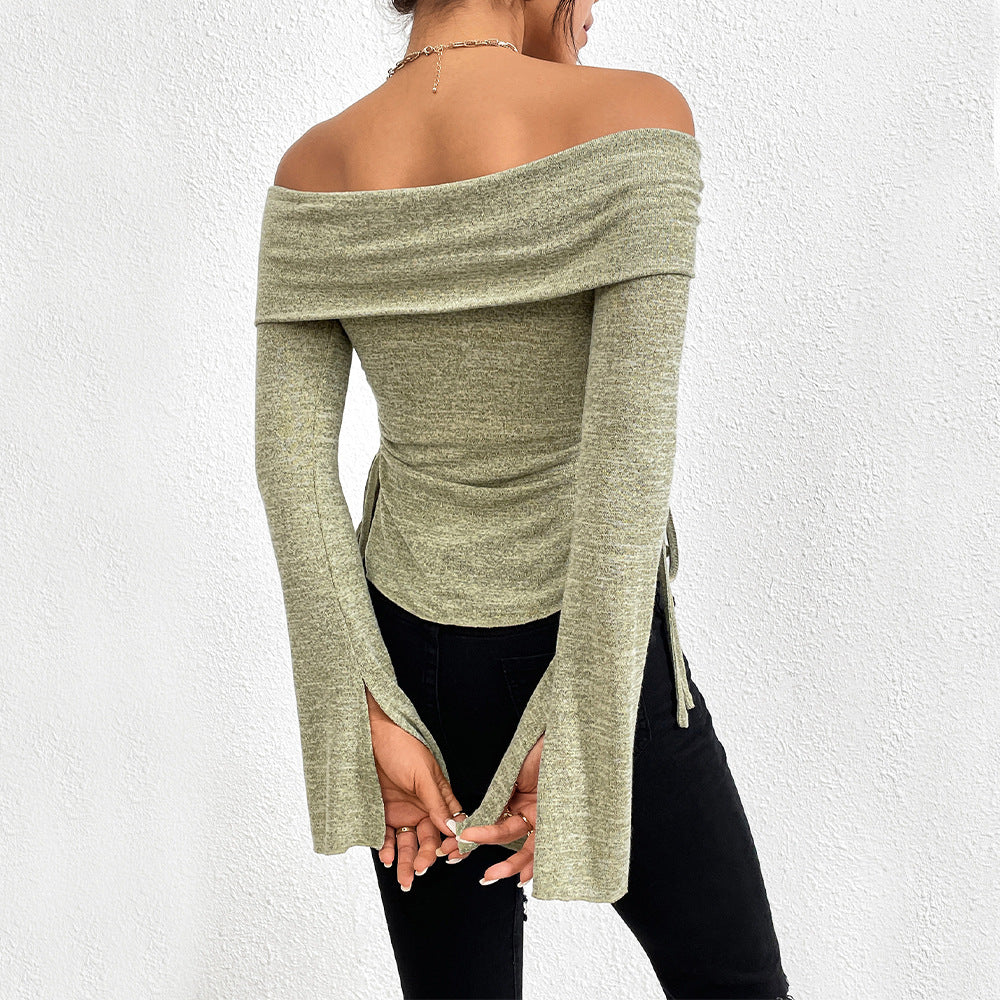 Adrielle Split Flare Top