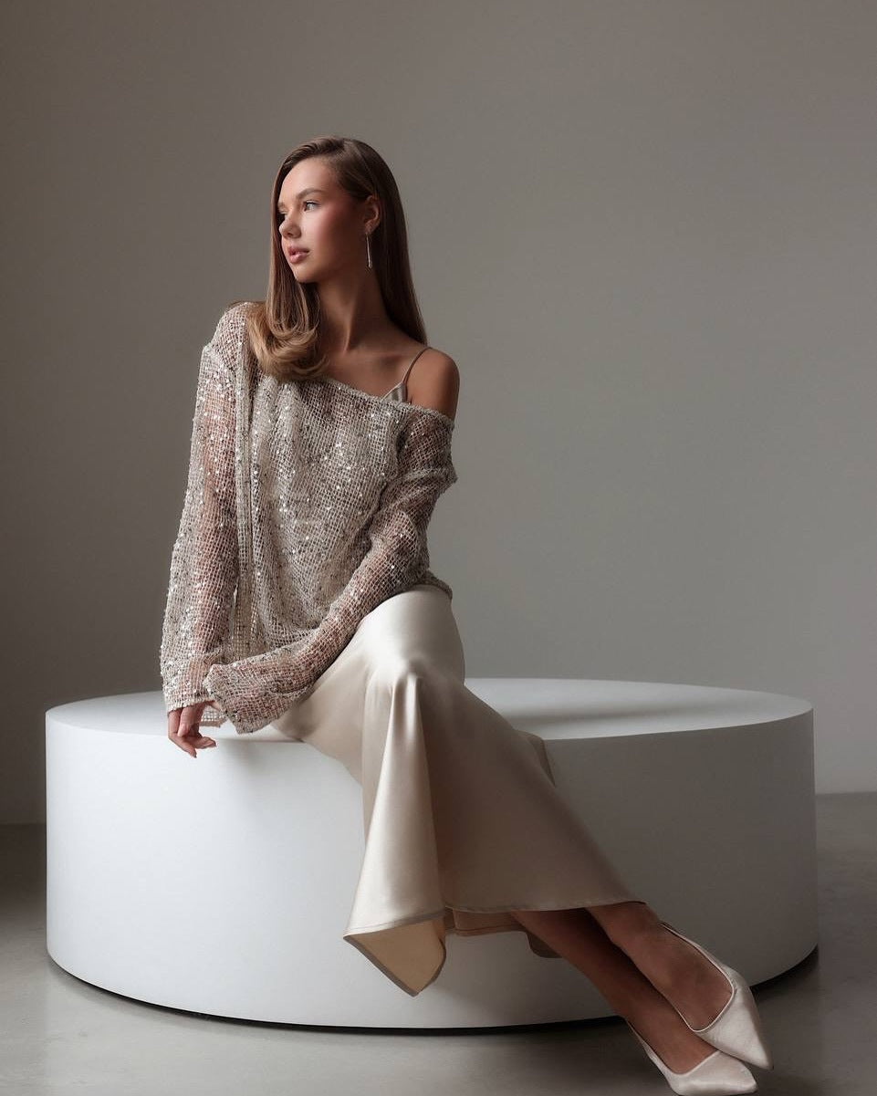 Sabine Sequined Top