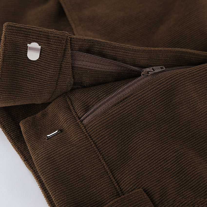 Arlisse Corduroy Skirt (Without Belt)