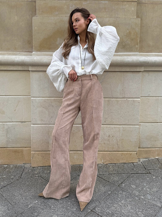 Oressa Corduroy Loose Trousers