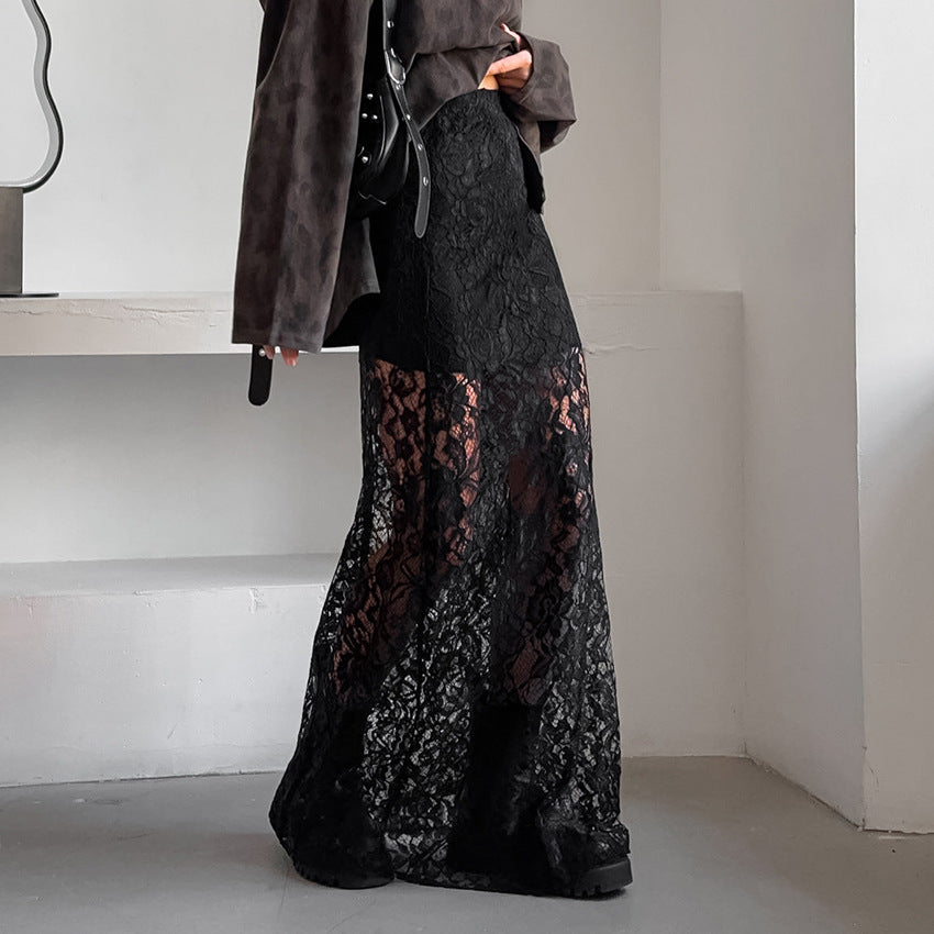 Gardenya Lace See through Skirt