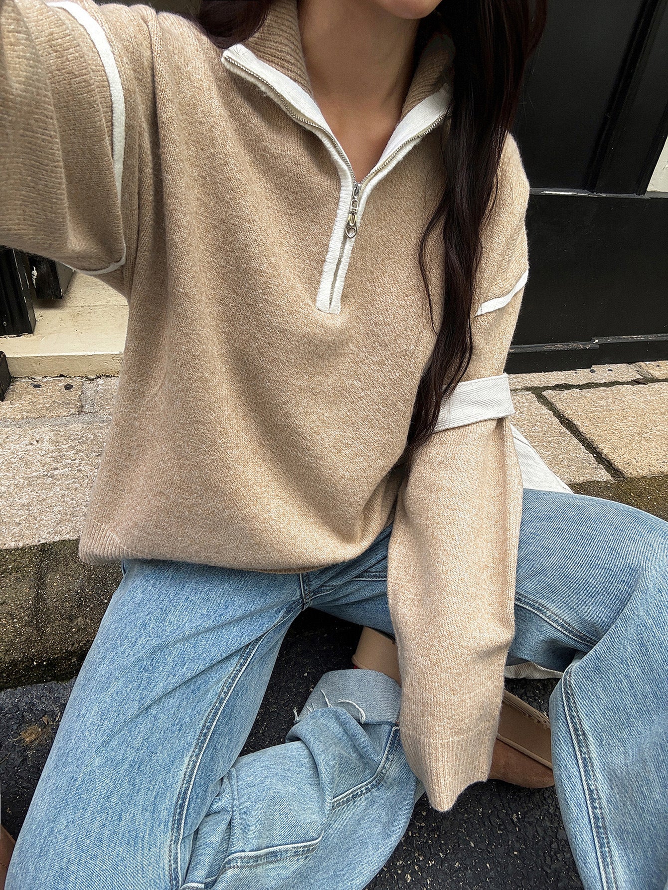 Orel Zipper Sweater