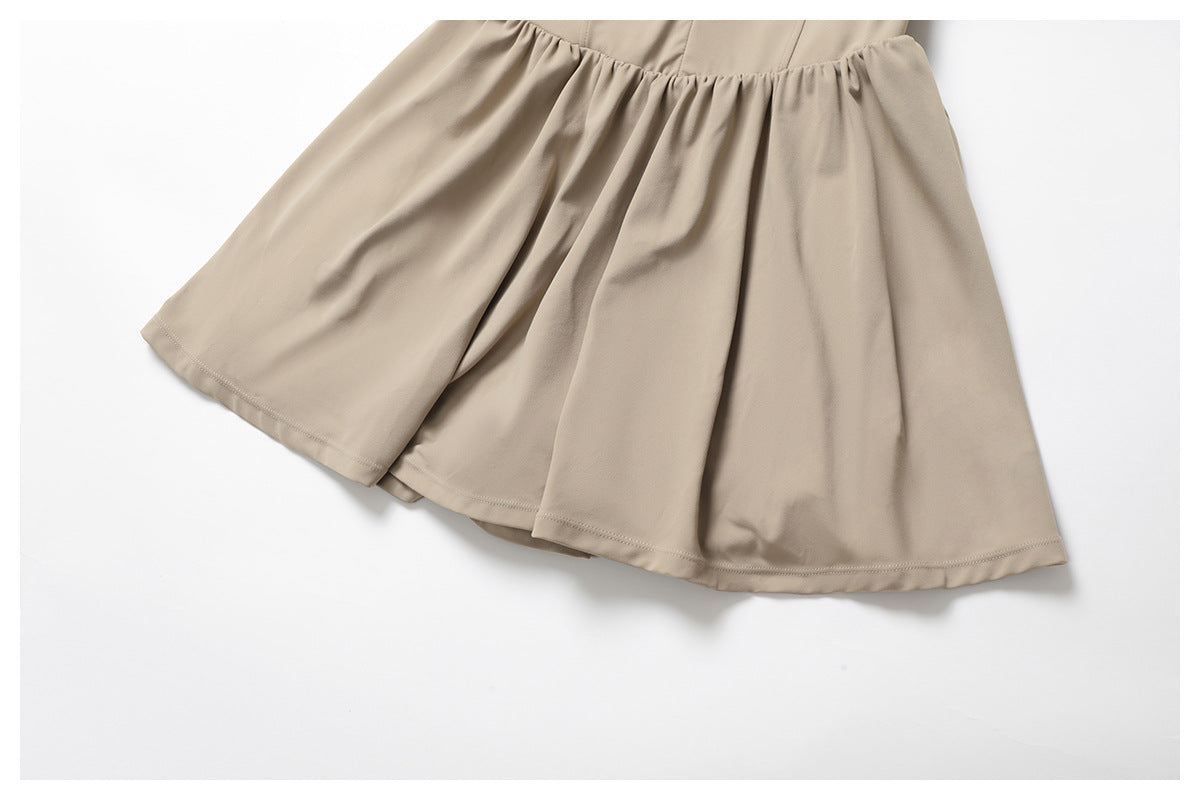 Stand Collar Tennis Dress