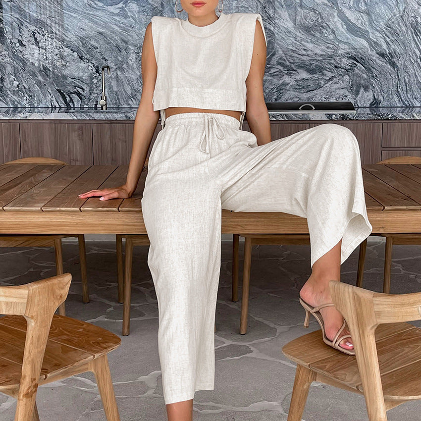 Belladonna Casual Cotton Linen Suit