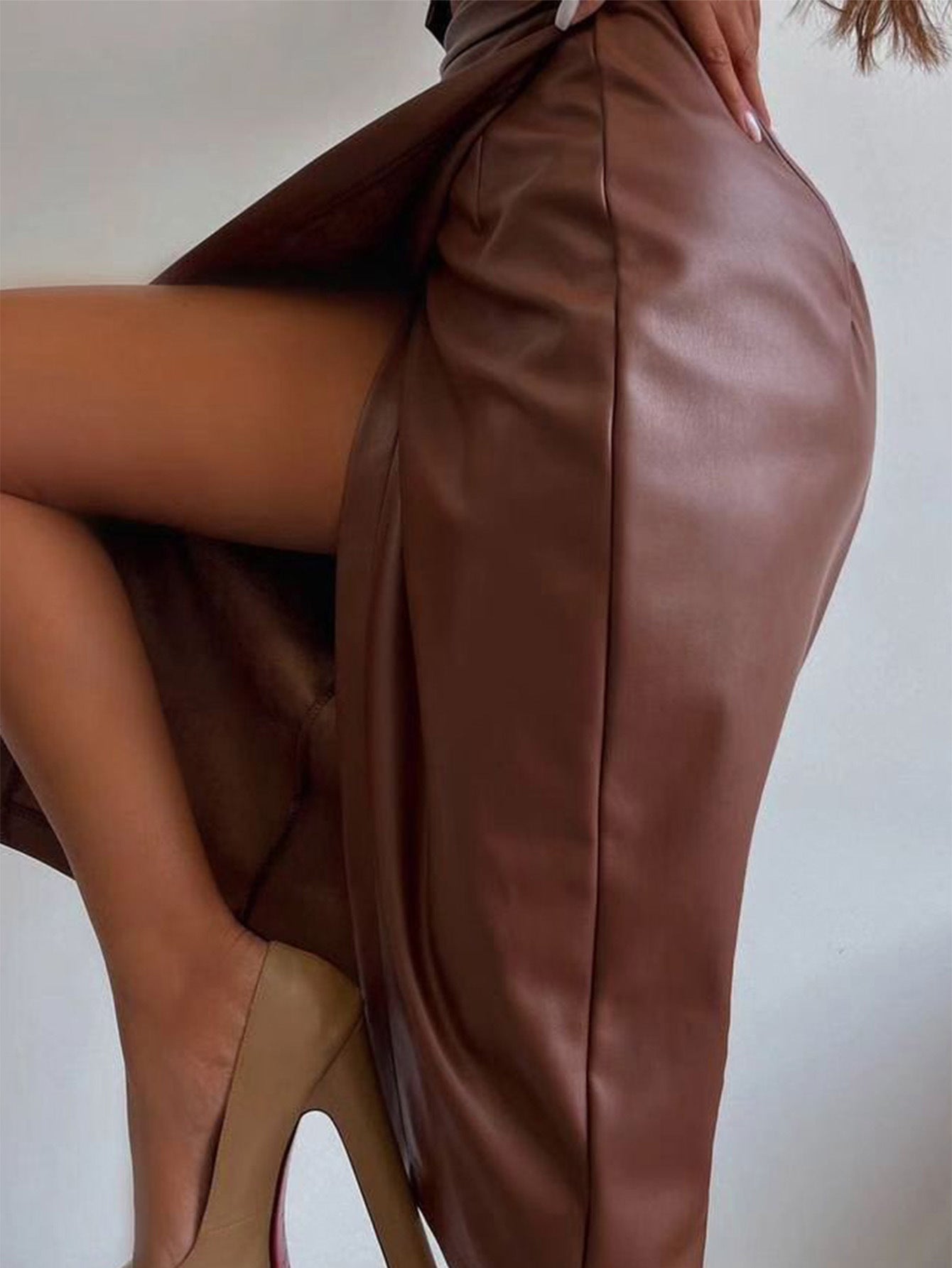 Geneviève Leather Skirt