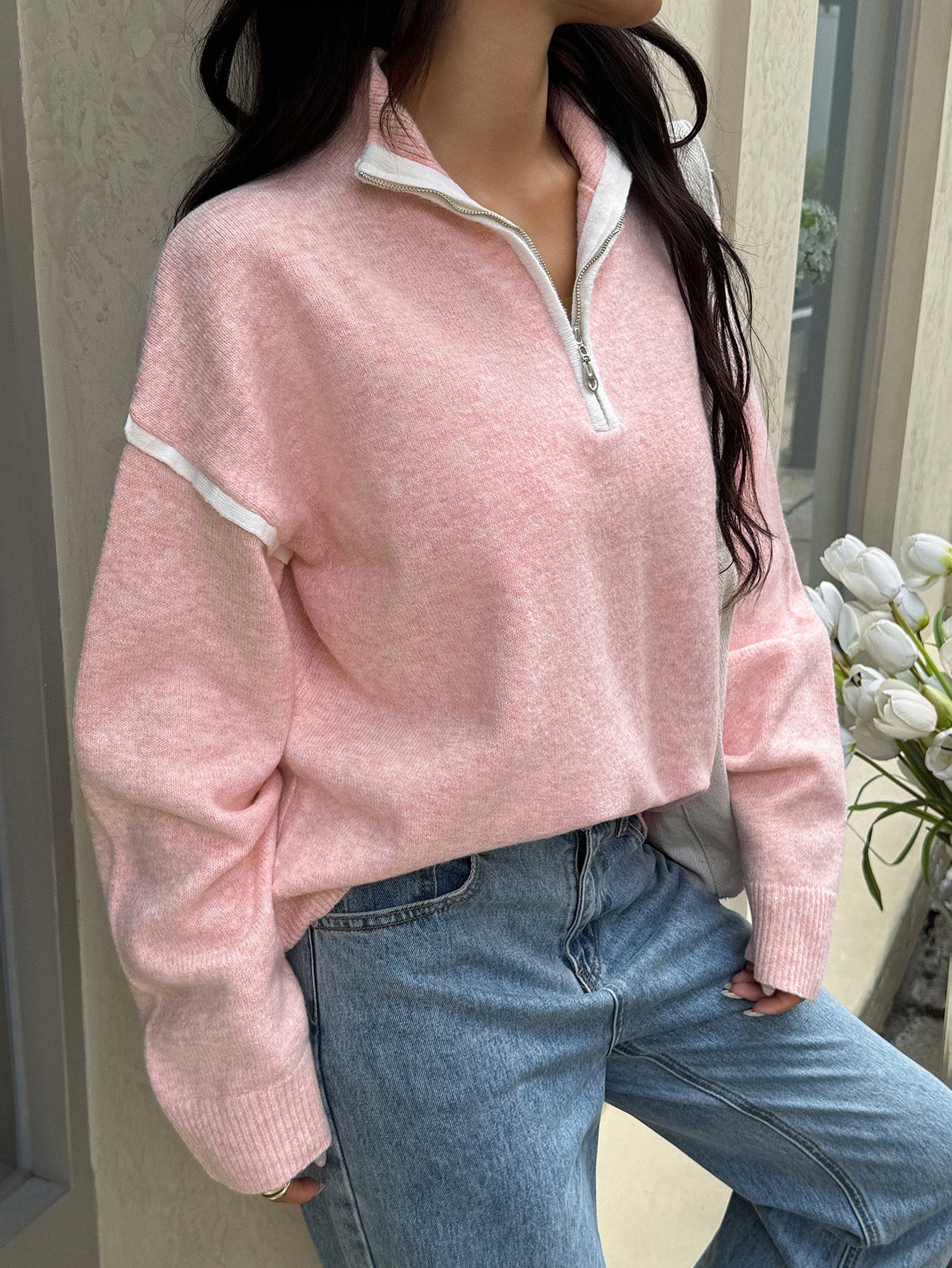 Orel Zipper Sweater