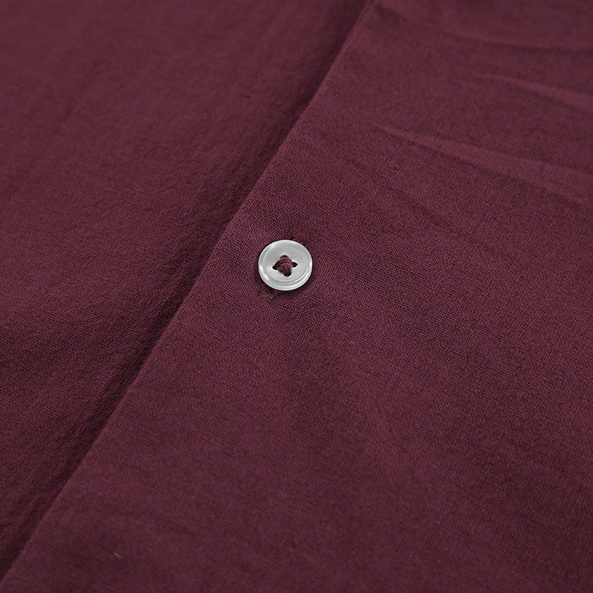 Amaranthine Cotton Linen Polo Set