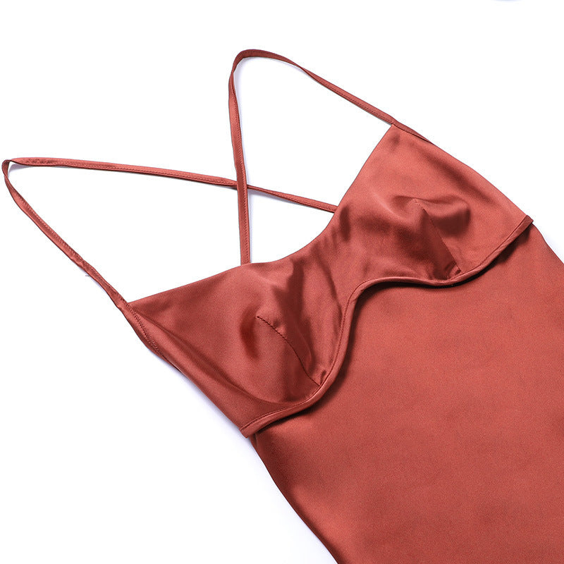 Petal Satin Dress