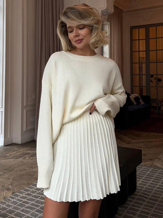 Solange Knitted Skirt & Blouse Set