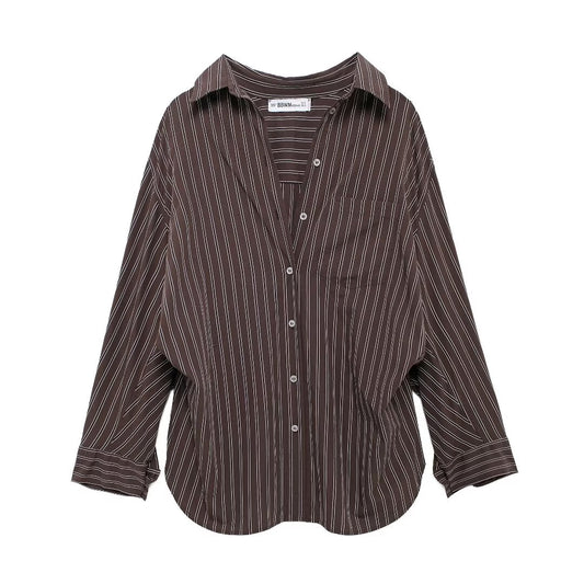 Brinelle Loose Striped Shirt