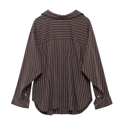 Brinelle Loose Striped Shirt