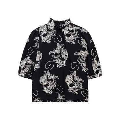 Calyssa Embroidered Office Top