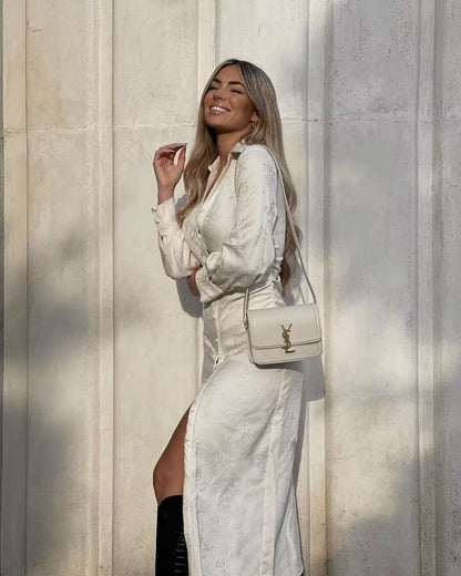 Lyric Jacquard Dress