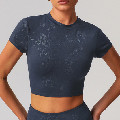 Cerisse Silver Yoga T-shirt