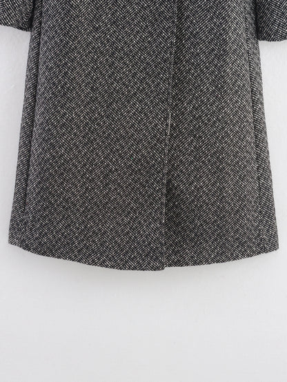 Isola British Herringbone Woolen Coat