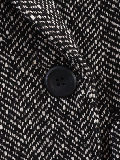 Isola British Herringbone Woolen Coat