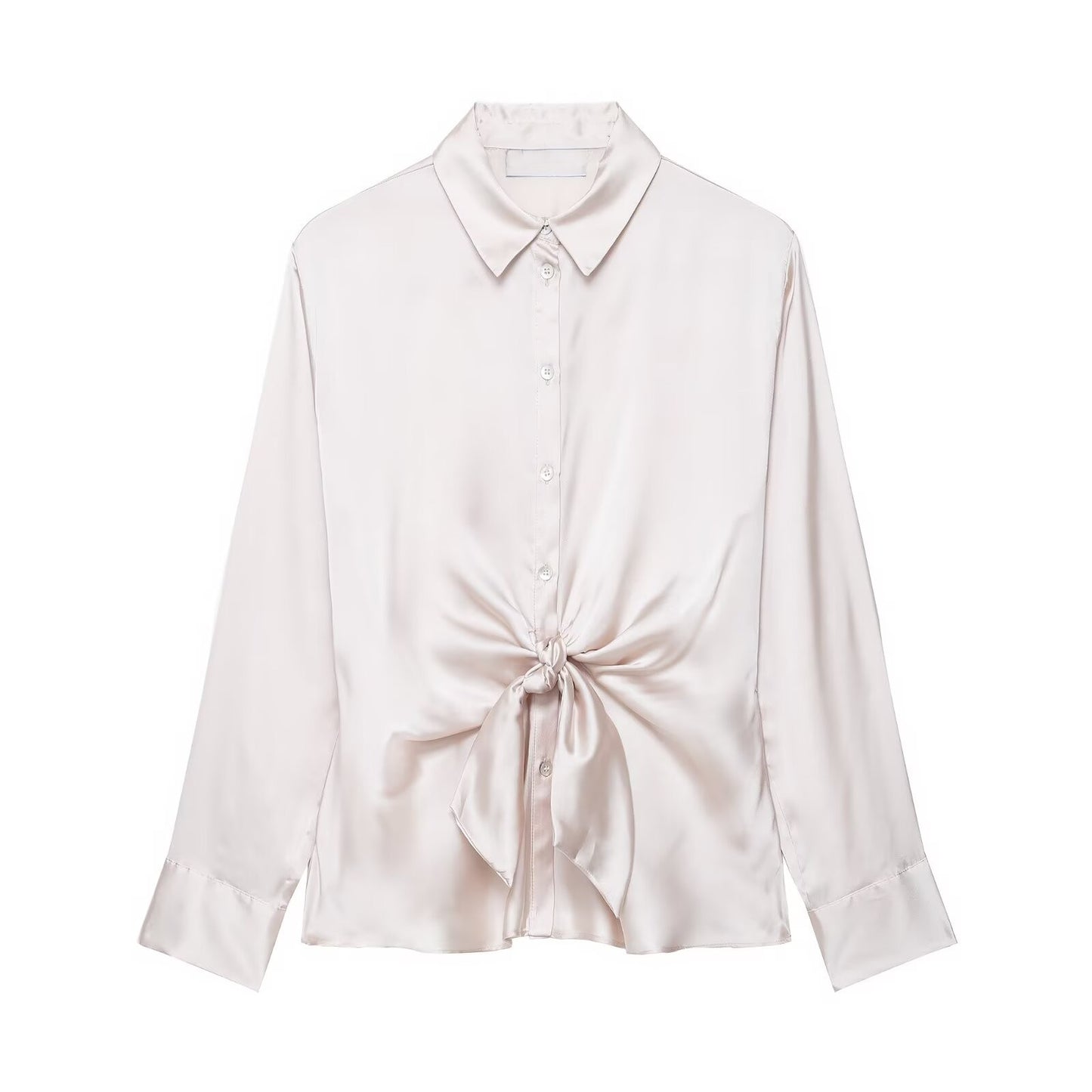 Gisania Bow Tie Drape Shirt