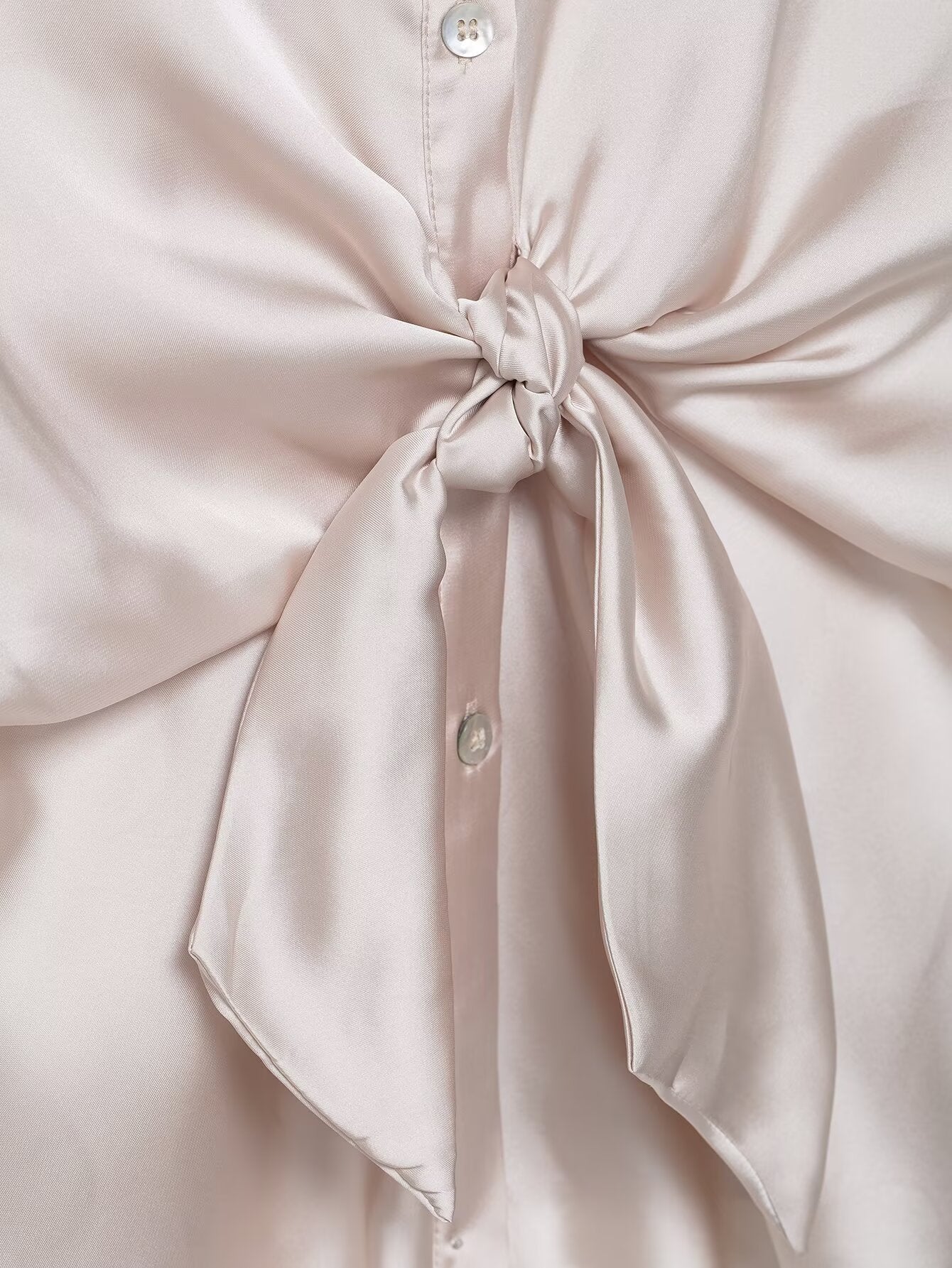 Gisania Bow Tie Drape Shirt