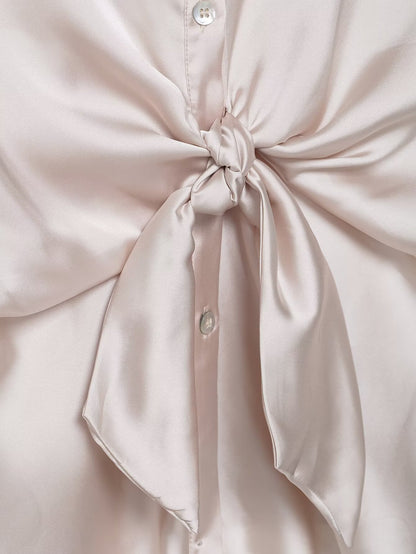 Gisania Bow Tie Drape Shirt