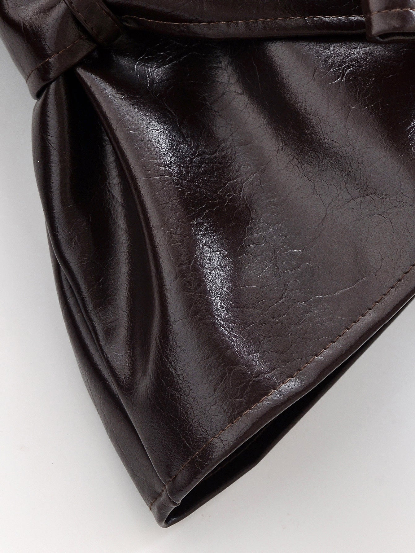 Tavienne Leather Trench Coat