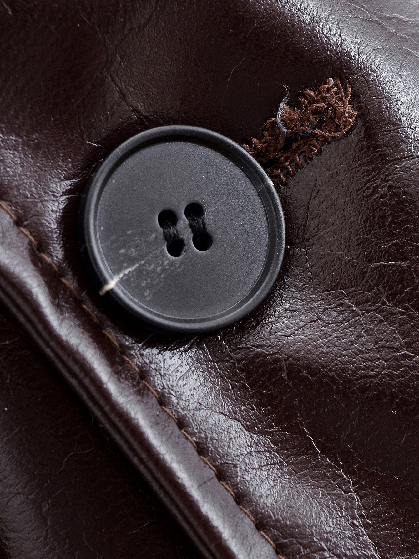 Tavienne Leather Trench Coat