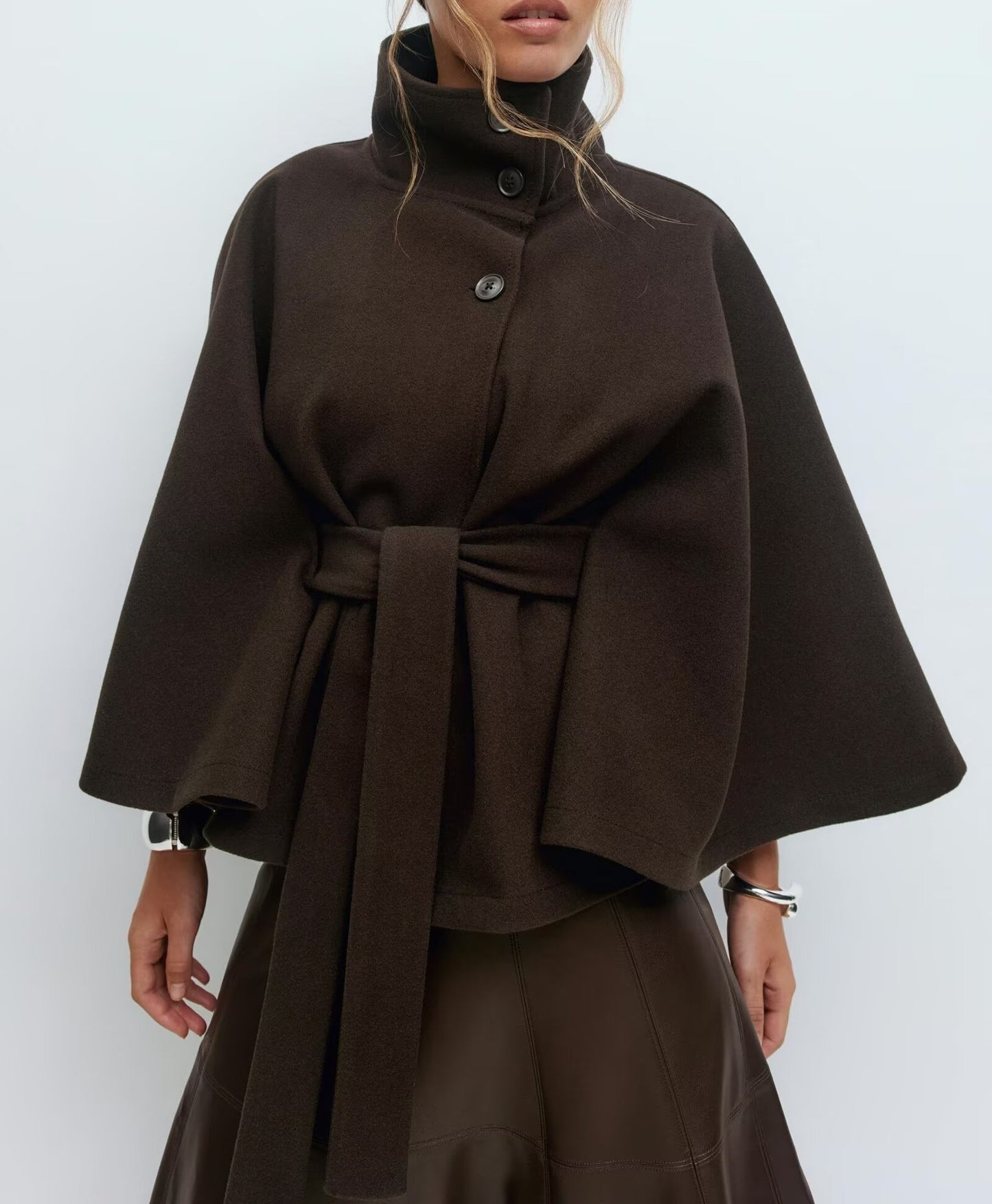 Heleneau Loose Woolen Cape