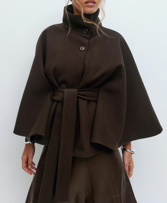 Heleneau Loose Woolen Cape