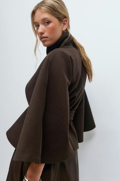 Heleneau Loose Woolen Cape
