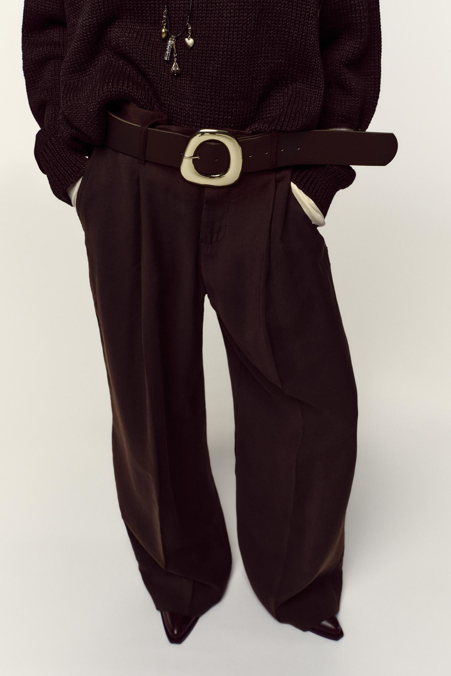 Altheara Brown Wide Pants