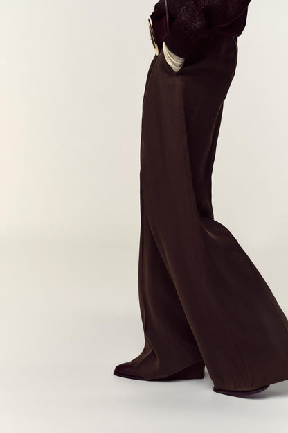 Altheara Brown Wide Pants