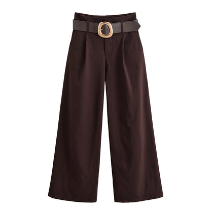 Altheara Brown Wide Pants