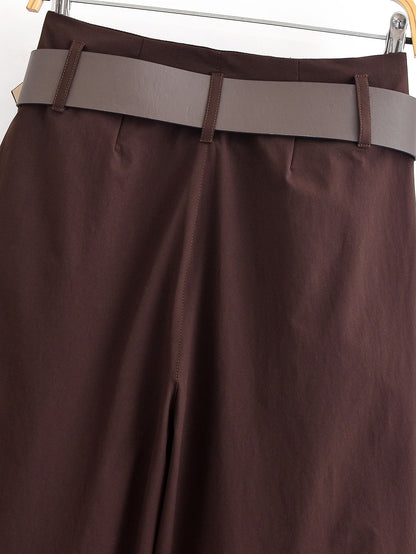 Altheara Brown Wide Pants