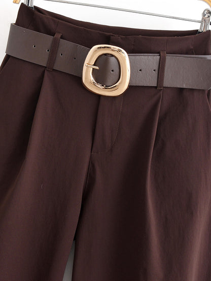 Altheara Brown Wide Pants