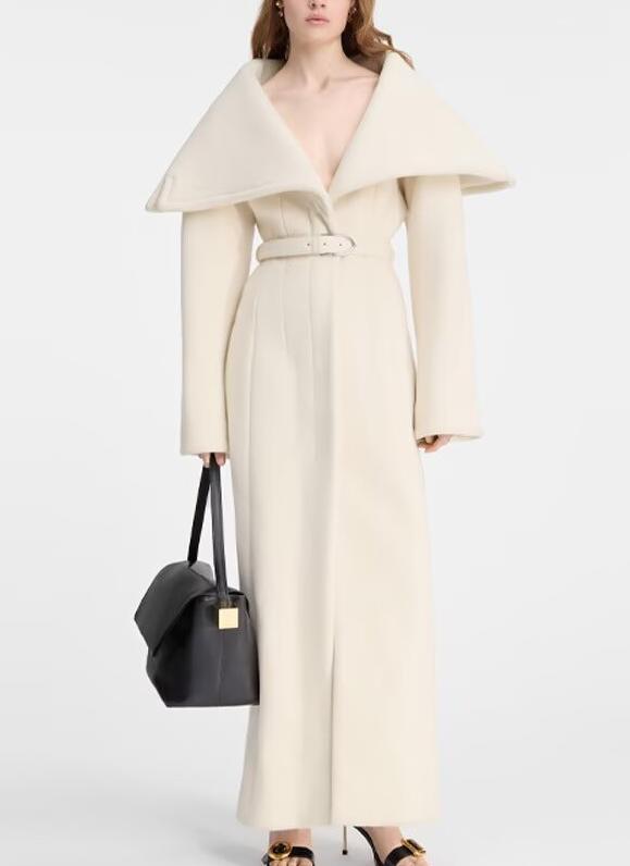 Opaline Belted Woolen Coat