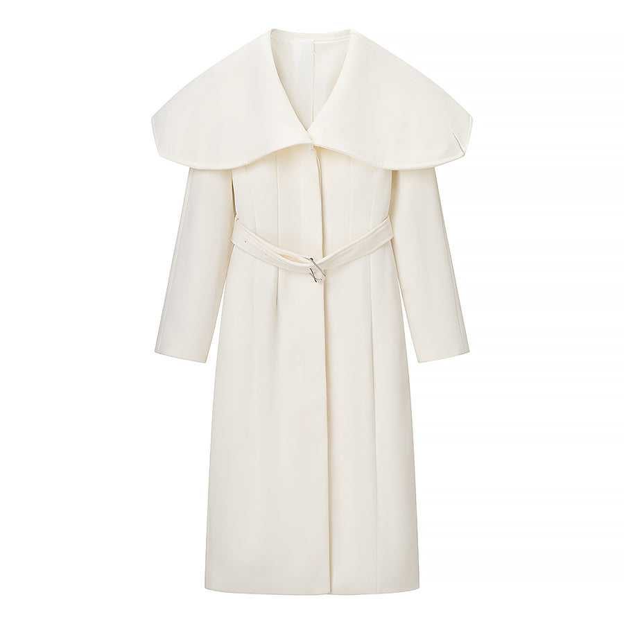 Opaline Belted Woolen Coat